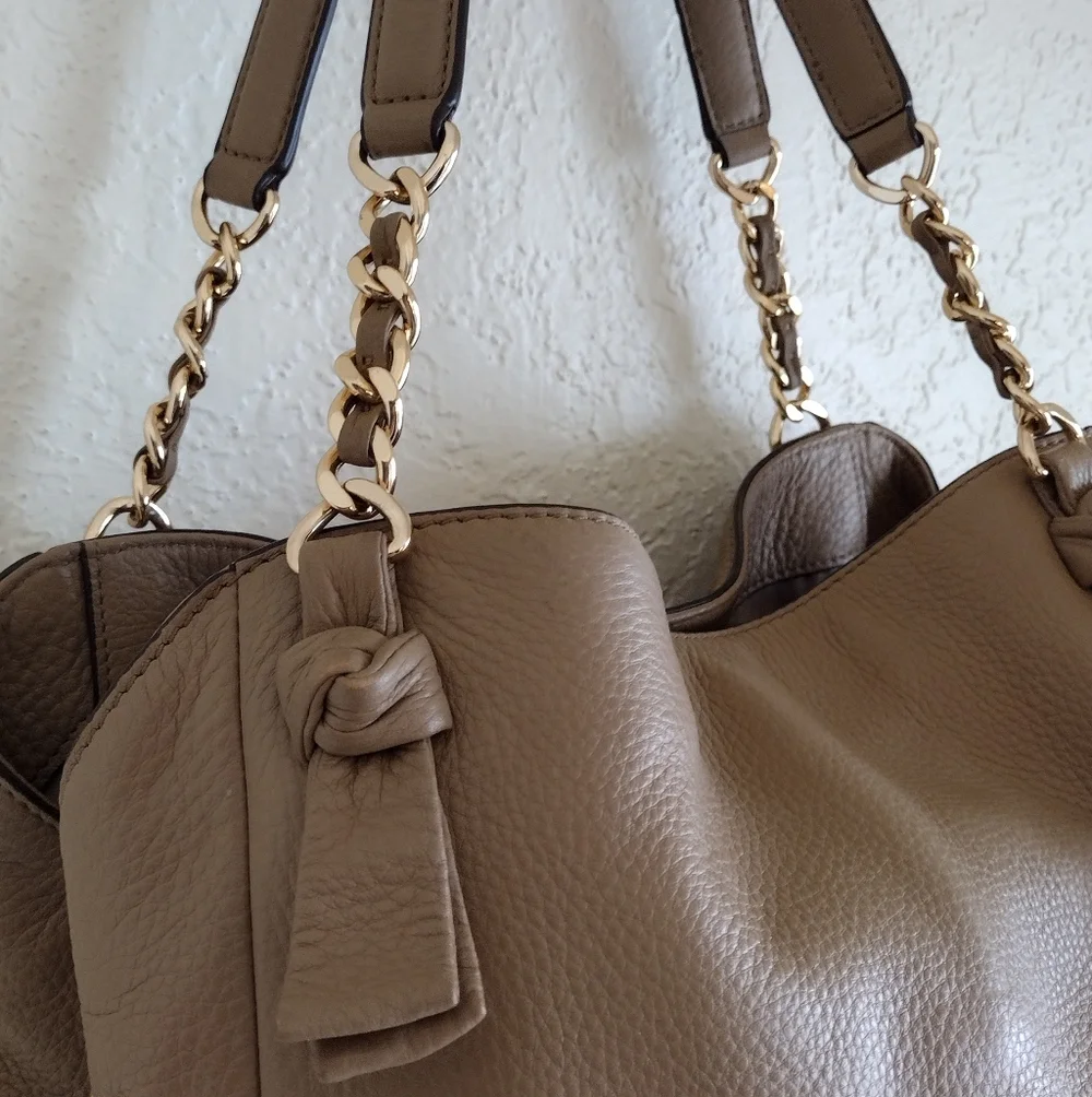 Tory Burch Pebbled Leather Harper Tote Shoulder bag - Picture 5 of 10